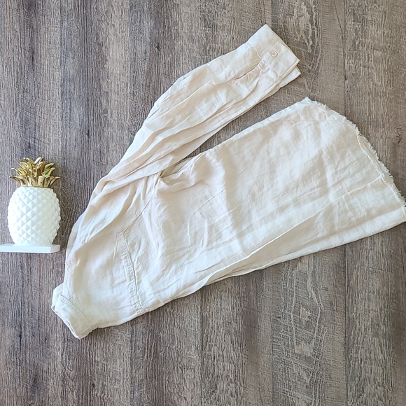 Cloth & Stone Button Down Linen Top - Natural - Picture 6 of 13